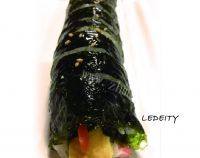 韩式原味紫菜包饭做法图解6)