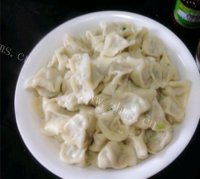 美味的韭菜猪肉饺子