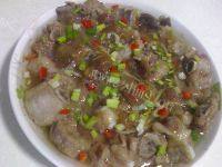 家常菜酸梅酱蒸排骨