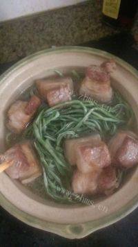 家常菜红烧肉炖干豆角做法图解8)