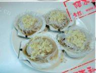 家常粉丝蒸扇贝做法图解6)