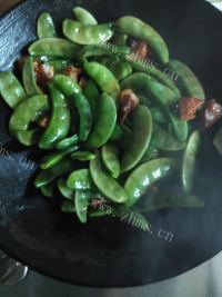 家常菜扁豆烧肉做法图解4)