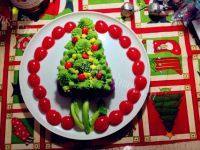 DIY圣诞树沙拉