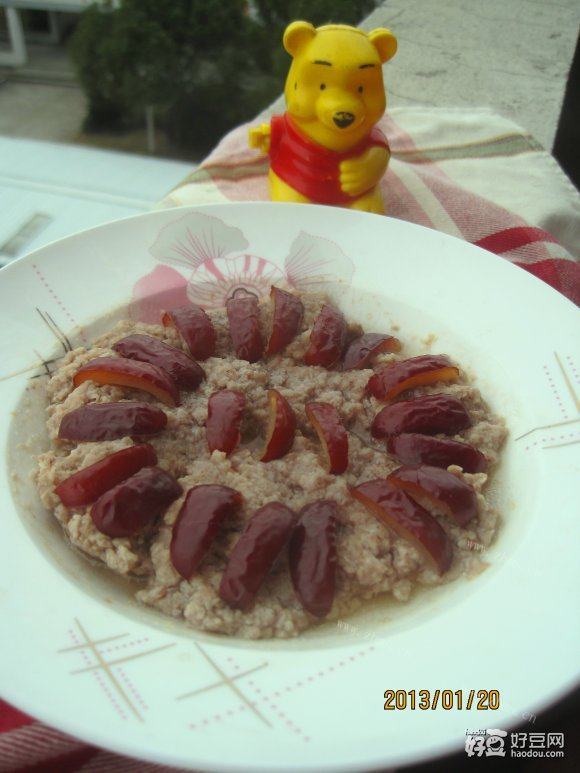 红枣蒸瘦肉