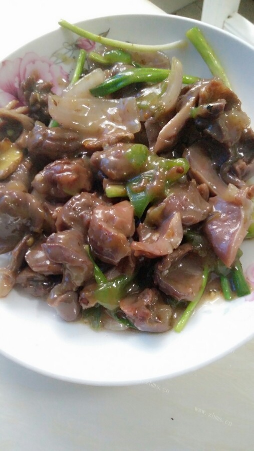 青椒炒鸭胗