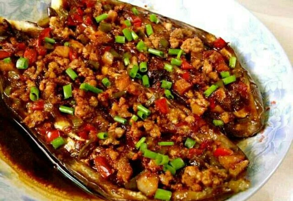 香飘十里的肉末蒸茄子