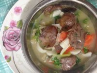 美味的牛肉香菇年糕做法图解8)