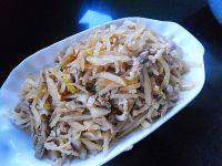 家常菜肉丝炒咸菜