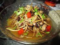 肉炒茶树菇