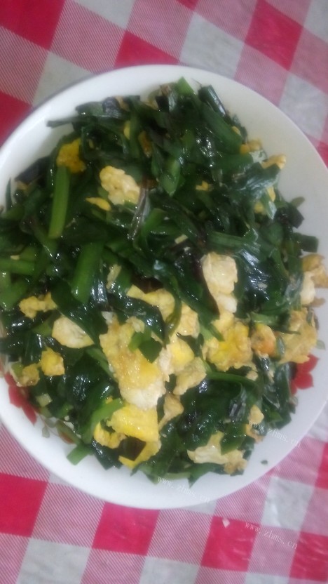 色香味俱全的韭菜炒鸡蛋