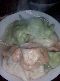 自己做的彩色饺子