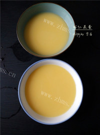 美味的虾仁蒸蛋做法图解4)