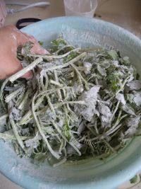 简单的蒸野菜做法图解4)