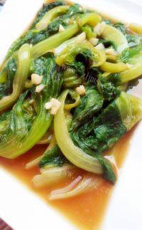 营养健康的蚝油生菜