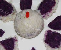 食欲满满的紫薯饭团