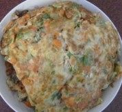 美味的红萝卜煎鸡蛋