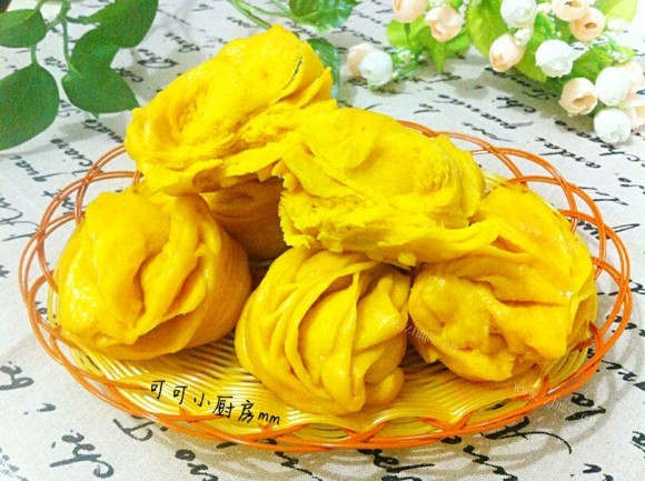 简单版南瓜花卷