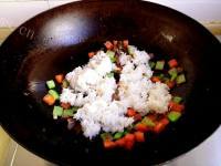 DIY羊肉炒饭做法图解4)
