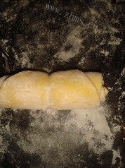 自己做的黄玫瑰馒头做法图解8)