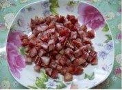 豆角腊肠焖饭做法图解3)