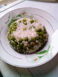 自己做的豌豆糯米饭