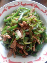家常菜青椒肉丝