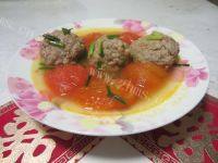 家常菜番茄肉圆汤