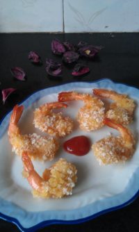 美味的凤尾虾