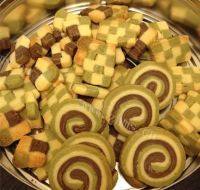自己做的棋格饼干
