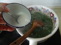 好吃的荠菜豆腐羹做法图解9)
