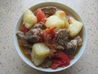 家常菜西红柿土豆炖牛肉