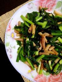 色味俱佳的韭菜炒海肠做法图解8)