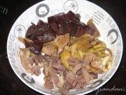 家常菜辣椒炒鸡杂做法图解3)