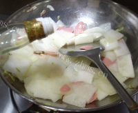 家常菜冬瓜烧火腿做法图解10)