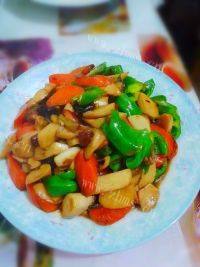 家常菜宫爆杏鲍菇