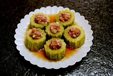 肉末酿苦瓜