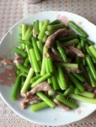 口感好的蒜苗炒肉