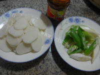营养美食牛肉酱大葱炒年糕做法图解1)