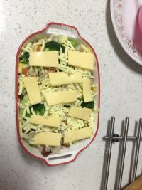 质嫩爽口的芝士焗饭做法图解13)