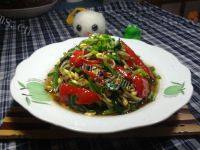 绿色食物韭菜炒豆芽