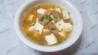 营养猪肝豆腐汤做法图解9)