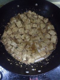 好吃的肉末豆腐做法图解8)