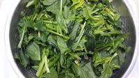 垂涎欲滴的陈醋菠菜花生米做法图解5)