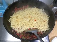 美味的肉酱意大利面