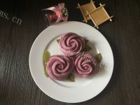 自制紫薯玫瑰花做法图解12)