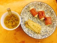美味的培根芝士吐司卷做法图解8)