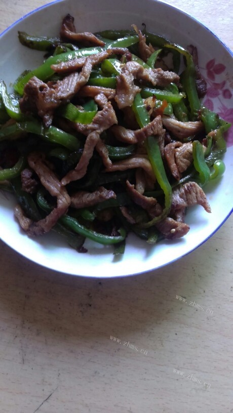 开胃的青椒肉丝