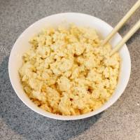 美味豆渣培根炒饭做法图解5)