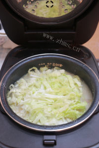 美味的青菜瘦肉粥做法图解17)