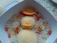 雪人炒饭便当做法图解12)